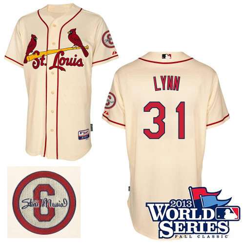 Lance Lynn #31 mlb Jersey-St Louis Cardinals Women's Authentic Commemorative Musial 2013 World Series Baseball Jersey